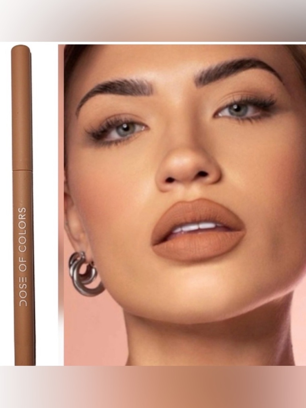 NEW!!Dose of Colors Lip Liner – Warm Nude Brown/Beige Neutral - Cashew Later